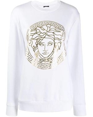 Versace Printed Pattern Sweater - White