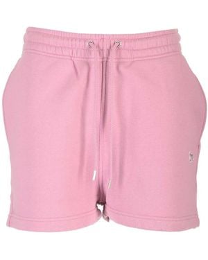 Maison Kitsuné Maison Kitsuné Baby Fox Drawstring Shorts - Pink