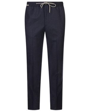 Corneliani Drawstring Trousers - Blue