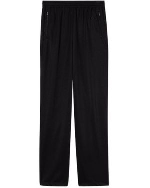 Gucci Jersey Leisure Pants With Embroidery - Black
