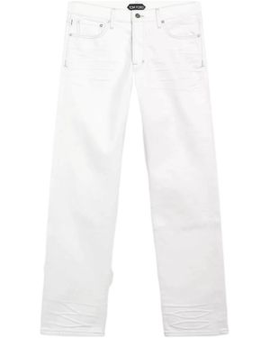 Tom Ford Five-Pocket Jeans - White