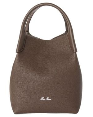 Loro Piana Bale Small Tote Bag - Brown