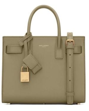 Saint Laurent Sac De Jour Nano Tote Bag - Green