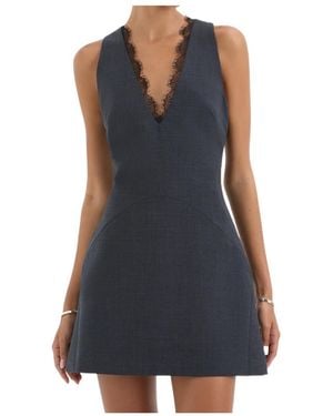 SIR. Mathias Tailored Mini Dress - Blue