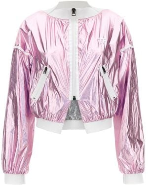 Tom Ford Zip-Up Cropped Bomber Jacket - Pink