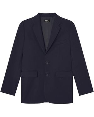 A.P.C. Button Blazer - Blue
