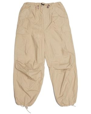 R13 Balloon Army Tapered Leg Cargo Pants - Natural