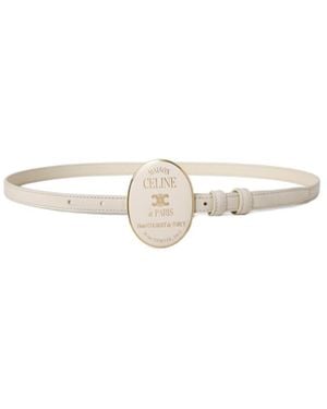 Celine Little Maison Belt - White