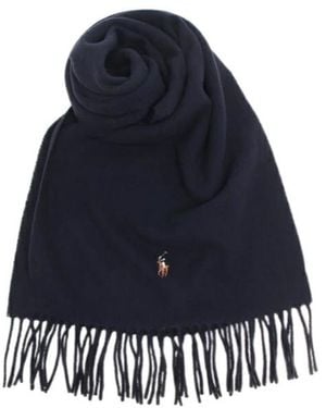 Polo Ralph Lauren Fringed Scarf - Blue