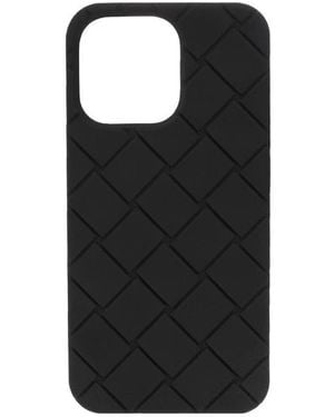 Bottega Veneta Intrecciato Design Iphone 13 Pro Case - Black