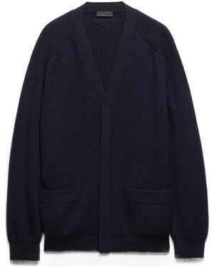 Prada Cashmere Cardigan - Blue