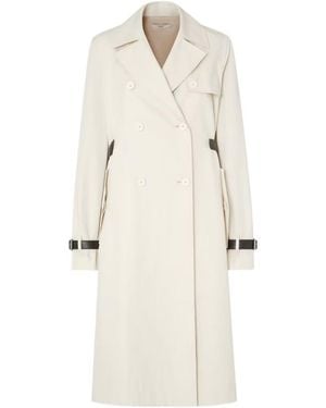 Fendi Parchment-Colored Cotton Trench Coat - Natural
