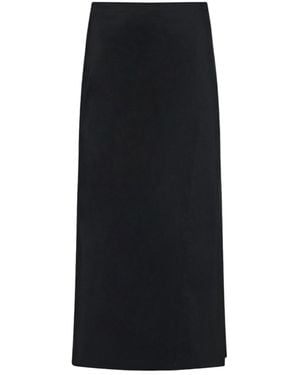 The Row Voice Maxi Apron Skirt - Black