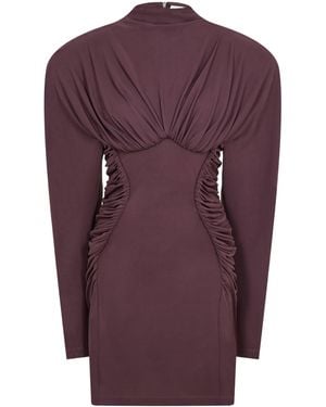 Stella McCartney Long-Sleeve Bodycon Dress - Purple