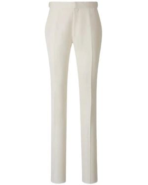 Tom Ford Silk Tailored Trousers - White