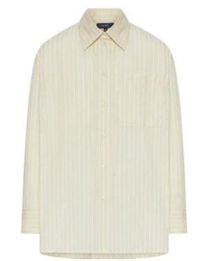 Soeur Carlotta Striped Oversized Shirt - White