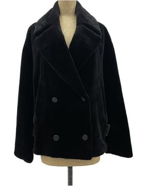 Yves Salomon Long-Sleeved Casual Jacket - Black