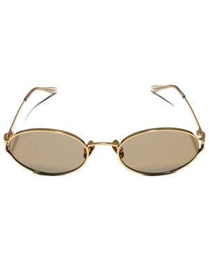 Gucci Eyewear Rectangular Frame Sunglasses - Metallic