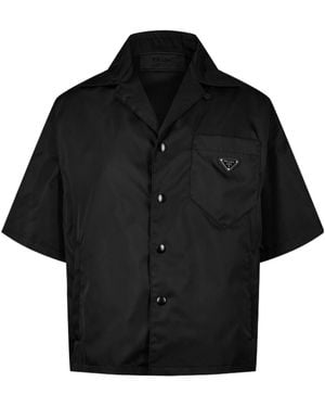 Prada Logo Short-Sleeved Shirt - Black