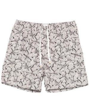 Eleventy Wide-Leg Swim Trunks - Grey