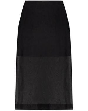By Malene Birger Slit Midi Skirt - Black
