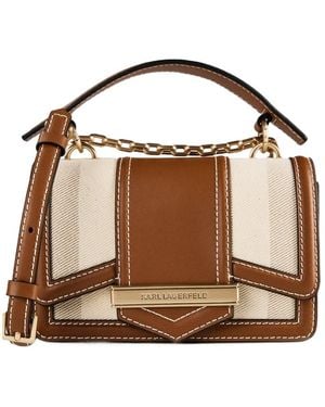 KARL LAGERFELD Chain-Strap Cross Body Bag - Brown