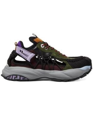 Versace Mercury Lace-Up Trainers - Black