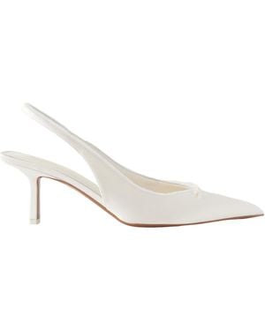 Neous Lace Pointed-Toe High Heels - White