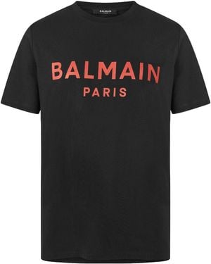 Balmain Crewneck Shortsleeve Tshirt - Black
