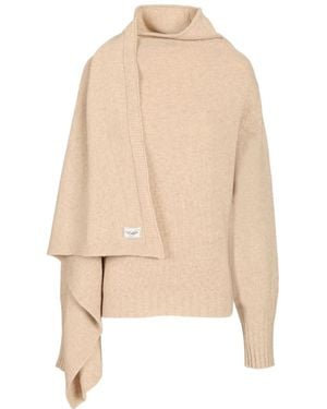 The Attico Turtleneck Jumper - Natural
