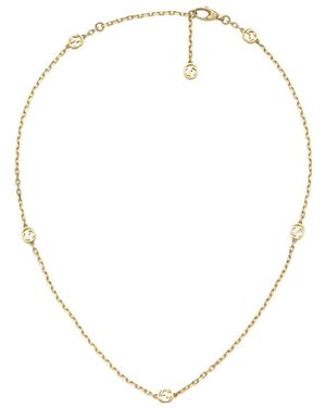 Gucci Logo Detail Necklace - Natural