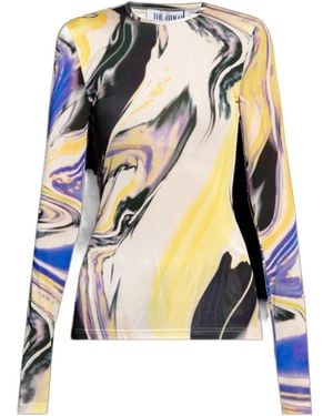 The Attico Long-Sleeved T-Shirt - Blue