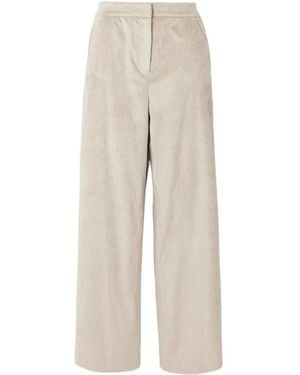 Veronica Beard Wide-Leg Casual Trousers - Natural