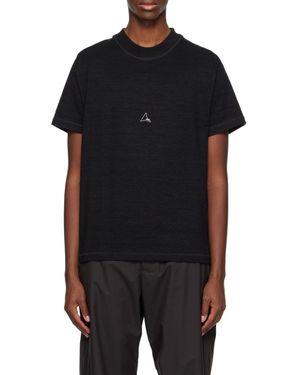 Roa Logo Print T-Shirt - Black