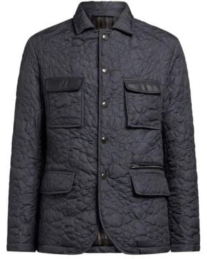Etro Quilted Jacket With Pockets - Black
