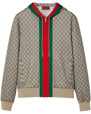 Gucci Jacket With Monogram - Brown