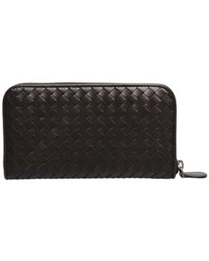 Bottega Veneta Zip-Around Wallet - Black
