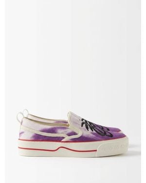 Gucci Tennis 1977 Series Of Casual Trainers - Purple