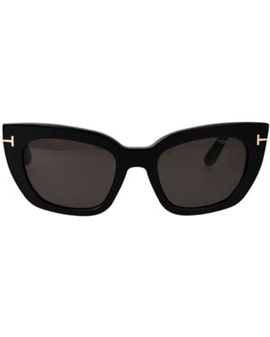 Tom Ford Eyewear Athena Cat-Eye Frame Sunglasses - Black
