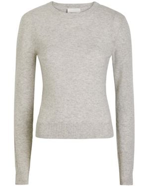Reformation Lian Melange Cashmere Sweater - Gray