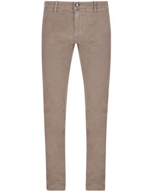 Jacob Cohen Straight Leg Stretched Chinos - Grey
