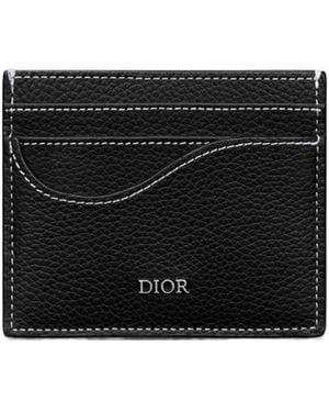 Dior Saddle Card Holder - Black