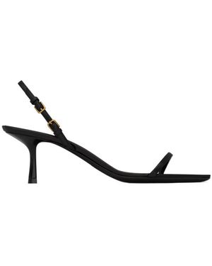 Saint Laurent Jaspe Sandals - Metallic