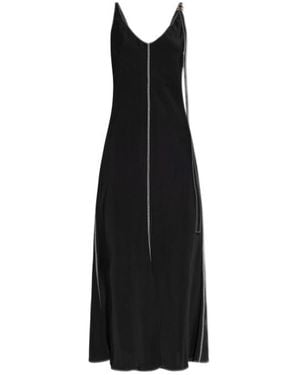 Sportmax Unione V-Neck Sleeveless Dress - Black
