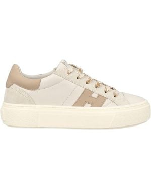 Hogan Crosswind Trainers - Natural