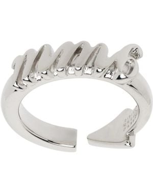MM6 by Maison Margiela Enjoy Ring - White