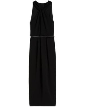 Max Mara Pleated Dress - Black