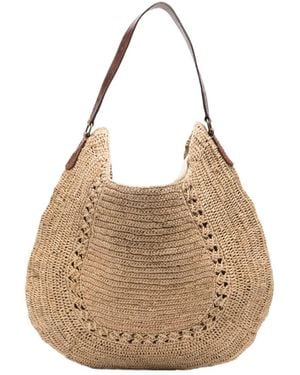 IBELIV Woven Shoulder Bag - Natural