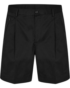 Dolce & Gabbana Draped Suit Shorts - Black