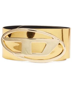 DIESEL Logo-Plaque Metallic Belt